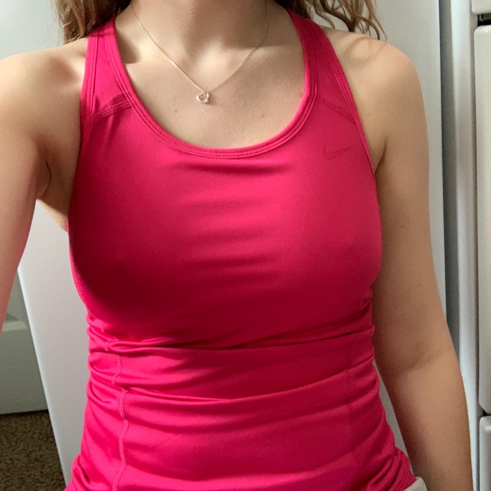 Pink Nike tank top